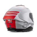 Aprilia "Overtake" Full Face Helmet - White, Red and Silver