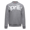 Aprilia Mens Sweatshirt with Crew Neck - Grey