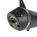 POLINI Vespa GTS 300, GTV 300 Euro 4 Sport Exhaust Aluminium Black (Without Catalytic Converter)