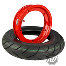 SIP Performance Red & Dunlop Scootsmart Vespa Wheel Assembly